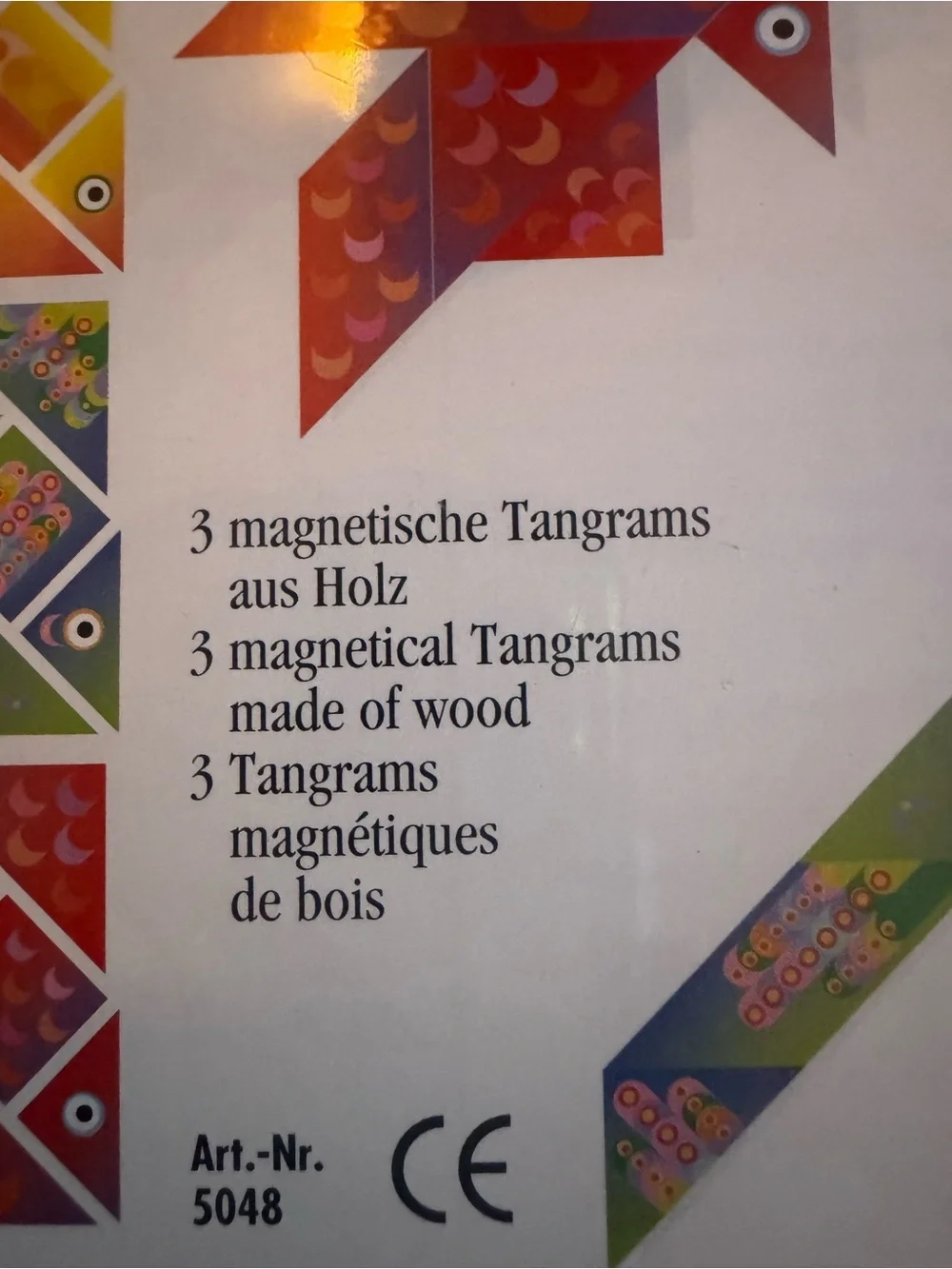 Vintage Tangram Mania Paradiesvogel Magnetic Wooden Puzzle SEALED Germany 5048